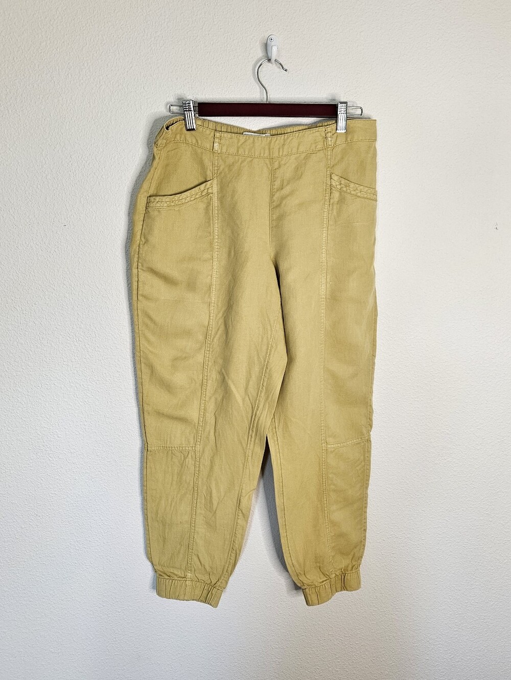 C & C California Lyocell Linen Joggers Gold M